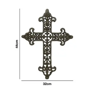 Woodside Cast Iron Cross Wall Decoration