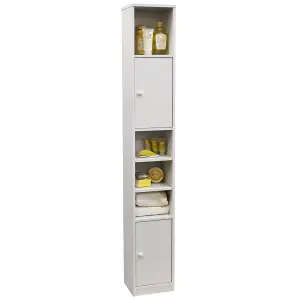 Watsons Jamerson  Large Tall Tower Storage Cupboard With Shelves  White