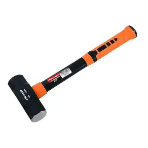 Lump Hammer 2kg 4lb Fibreglass Handle Sledge Club New Heavy Duty CT1293