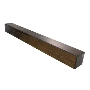 Focal Point Round Traditional Dark Fully finished Beam Mantel (H) 140mm (W) 1370mm (D)140mm