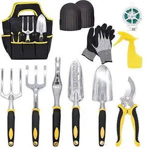 11 Piece Gardening Tool Set, Stainless Steel Garden Tools Set Hand Tools Gift