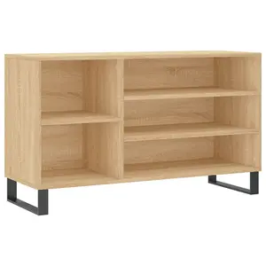 Berkfield Shoe Cabinet Sonoma Oak 102x36x60 cm Engineered Wood