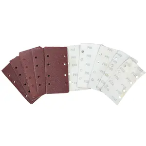 Hook/Loop 1/3 Sheet Sanding Sander Sandpaper Pads 50 Pack Mixed Grit 40  120