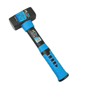 US PRO Double Face 1KG Stoning Hammer Fibreglass Handle 4512