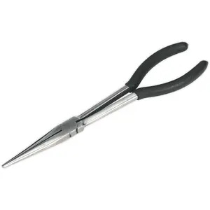 275mm Needle Nose Pliers - Durable Steel with Foam Grip Handles for Precision Work