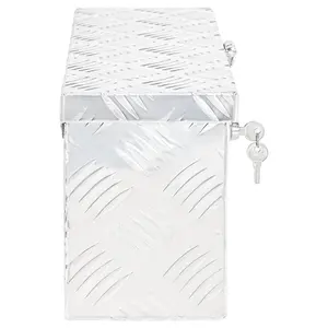 Berkfield Storage Box Silver 50x20.5x15 cm Aluminium