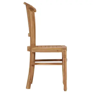 Berkfield Garden Chairs 2 pcs Solid Teak Wood