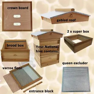 National Bee Hive with Gabled Roof