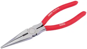 Draper Long Nose Plier with PVC Dipped Handle, 200mm 68238