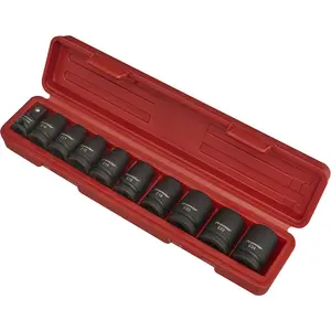 Premium 10 Piece TRX-Star Impact Socket Set - 1/2" Drive - Durable Chromoly Steel