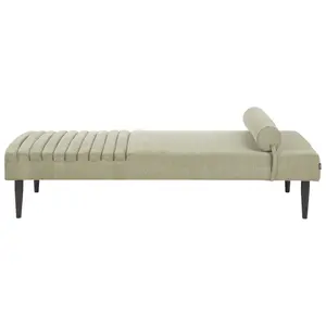 Fabric Chaise Lounge Green MAURIAC