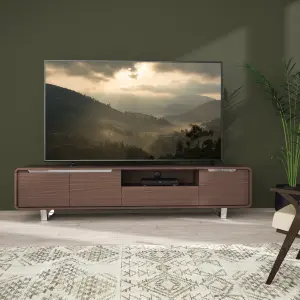 AVF Marquis 2m TV Stand, for TVs up to 95" - Walnut