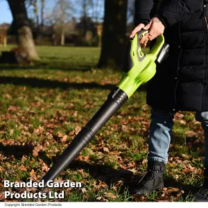 Garden Gear 12V Cordless Leaf Blower 2000mAh Battery & Charger 220km/h Blowing Speed Lightweight Fast Charge