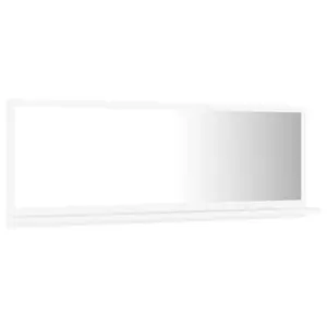 Dorlene Framed Wall Mounted Bathroom Mirror White / 80 cm