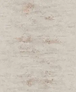 Grandeco Orion Rocca Concrete Industrial Stone Distressed Metallic Copper Grey Wallpaper ON4202