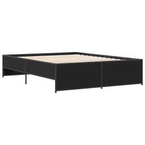 Berkfield Bed Frame without Mattress Black 140x200 cm