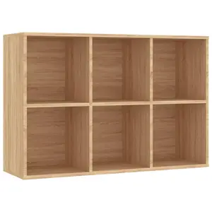 Gardinier Book Cabinet 66 x 30 x 98 cm Engineered Wood Sonoma Oak