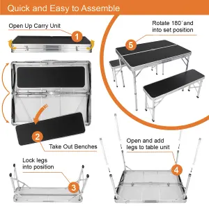 Milestone Camping Portable Camping Table & Bench