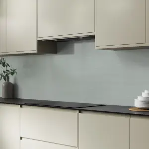 Splashwall Pewter & Silver Metallic Brushed effect Aluminium Splashback, (H)750mm (W)2440mm (T)4mm