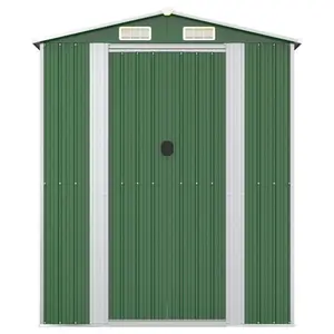 6 ft. W x 9 ft. D Galvanised Steel Apex Garden Shed