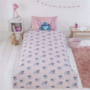 Disney Lilo & Stitch Pink Kids Bedding Set - Single