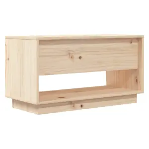 Berkfield TV Cabinet 74x34x40 cm Solid Wood Pine