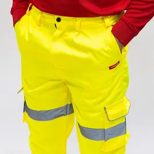 Timco - Hi-Visibility Executive Trousers - Yellow (Size Medium - 1 Each)