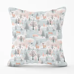 Whimsical Christmas Winter Wonderland Cushions 45cm x 45cm