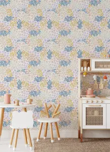 NuWallpaper NUS4847 Floral Bunch Multi Peel & Stick Wallpaper, Bright