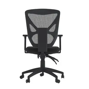 Hudson office chair with wheels in black