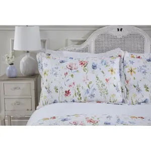 Warnant Polyester Floral Bedspread with Pillow Shams 180 x 230 cm Bedspread - 1 Sham