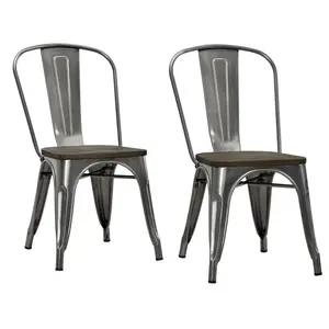 Dining Chair (Set of 2) Antique Gun Metal