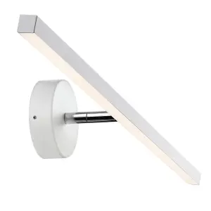 Nordlux Ip S13 60 Indoor Bedroom Living Dining Hallway Wall Light In White (Height) 9cm