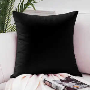 Nayelee Square Throw Pillow Cover (Set of 4) Black