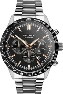 Sekonda Velocity Men's Chronograph Silver Watch