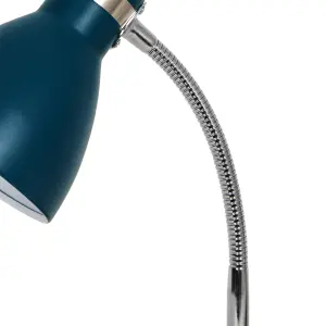 GoodHome Narajo Modern Petrol blue Table light