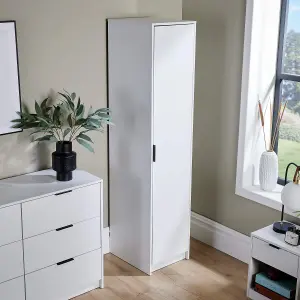 Home Source Phoenix 1 Door Wardrobe White