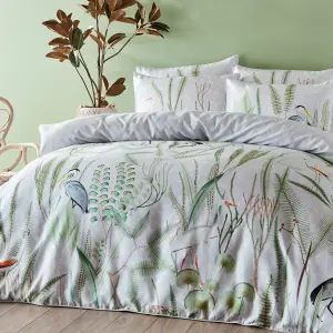 Paoletti Aaliyah Botanical 100% Cotton Duvet Cover Set