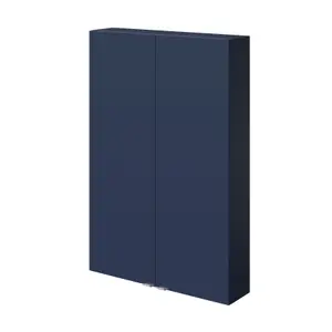 GoodHome Imandra Matt Blue Double Wall cabinet (W)600mm (H)900mm