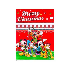 Mickey Mouse & Friends Merry Christmas Gift Bag Red/Multicoloured (One Size)