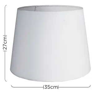 ValueLights Aspen Modern White Fabric Table Floor Light Shade