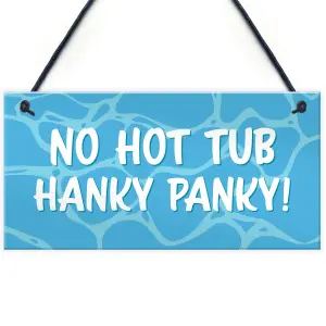 Funny Hot Tub Sign Garden Summerhouse Decor Rude Hot Tub Accessories Home Gift