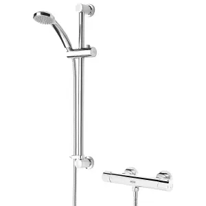 Bristan Frenzy Bar Mixer Shower Thermostatic Chrome Exposed Cool Touch Bar + Kit