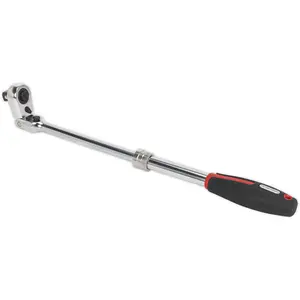 Versatile Extendable Ratchet Wrench with Locking Flexi-Head and 72-Tooth Precision