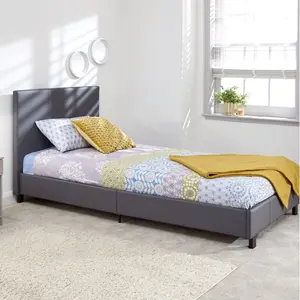 Morgana Upholstered Bed Frame Grey / Kingsize (5')