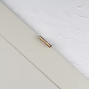 40mm Brushed Brass Profile Edge Cabinet Pull Cupboard Door Drawer Wardrobe Furniture