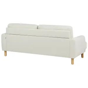 Fabric Living Room Set Off-White TUVE