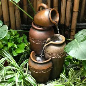 Outdoor Creative Electric Water Feature Fountain Garden Decor 54 cm