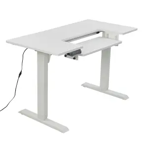 Sewing Online Electric Height Adjustable-Sewing, White with Adjustable Platform