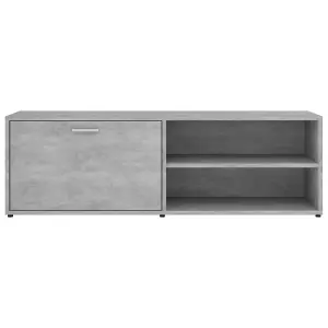 Berkfield TV Cabinet Concrete Grey 120x34x37 cm Engineered Wood